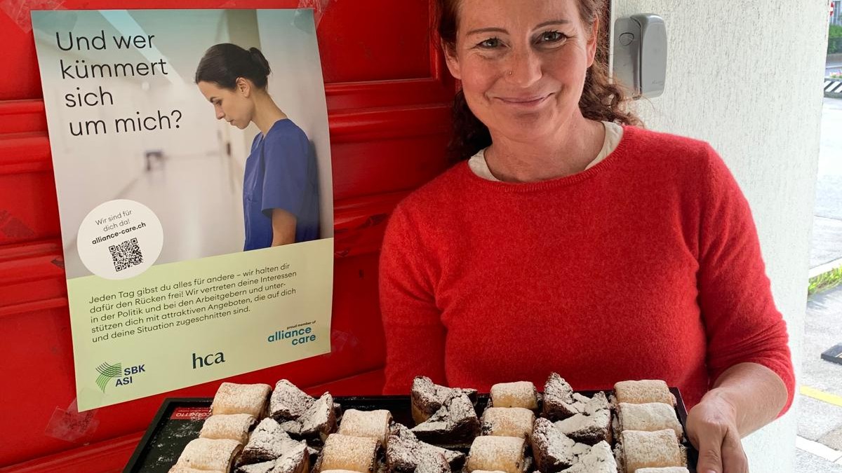 Sabine Steinmann sagt im Namen des neuen Pflege-Dachverbandes alliance care danke