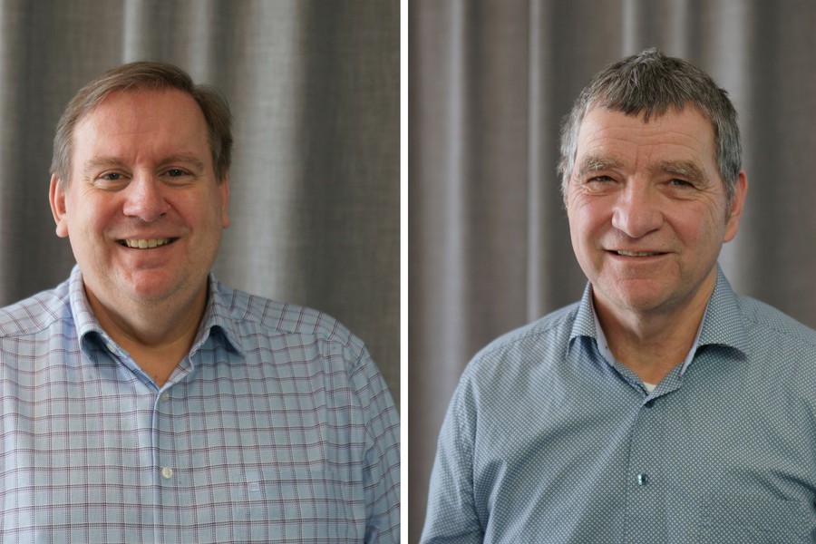 Ils mettent à jour l'IT d'enersuisse : Tom Müller, chef de projet, et Gerhard Höchle, CIO d'enersuisse