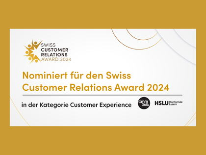 Erfolgreiche Nominierung um Customer Relations Award
