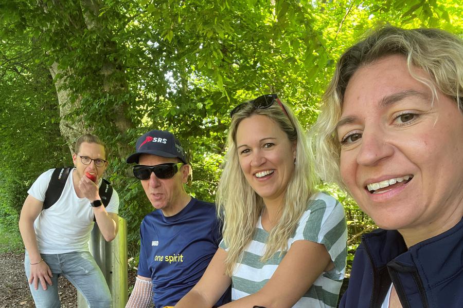 Aktiv und voller Ideen: Das enerfit-Team Sandro Kaufmann, Elmar Schaub, Ariane Lüscher und Martina Kutter