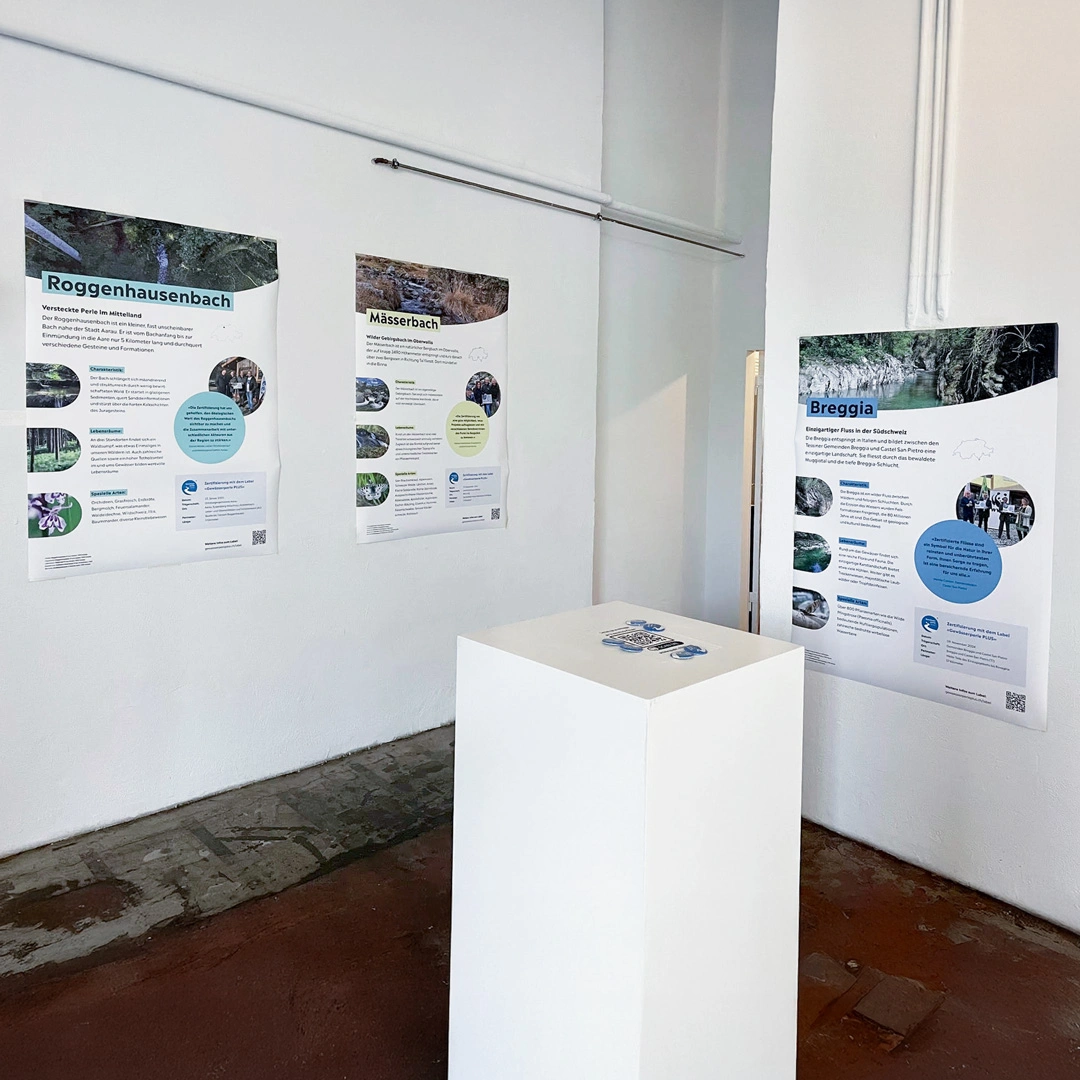 WWF Gewässerperle Plus, Plakate, Ausstellung