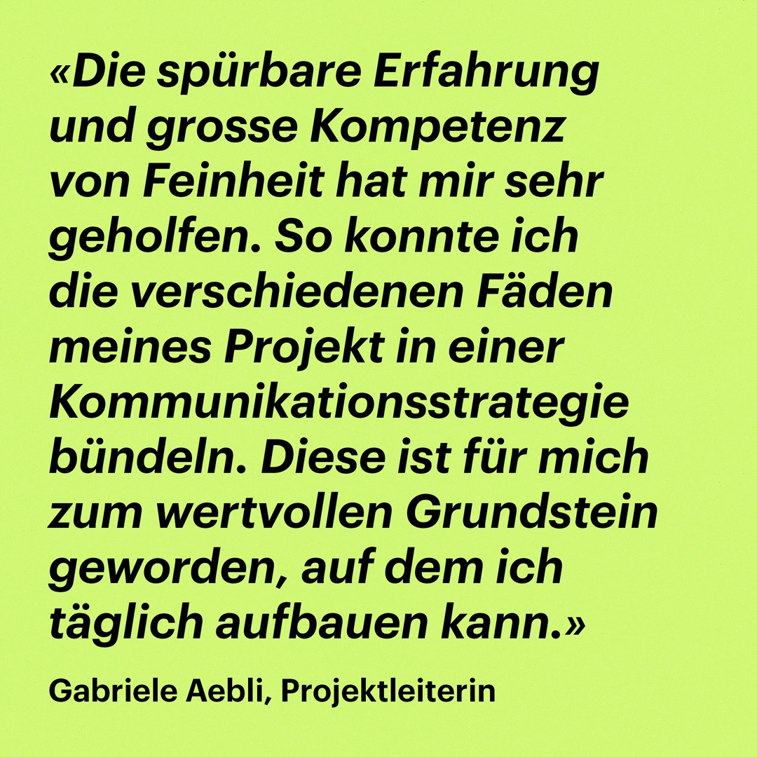 WWF Gewässerperle Plus, Zitat, Gabriele Aebli, Projektleiterin