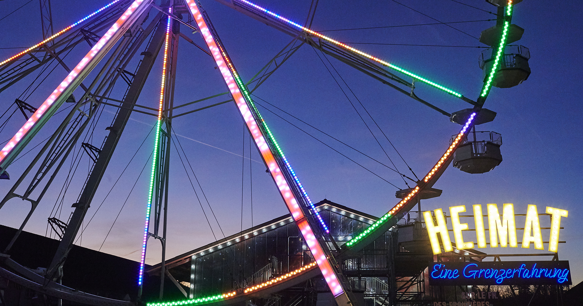 Riesenrad für das Projekt «1001 HEIMAT» ist Bestandteil der Stapferhaus-Ausstellung