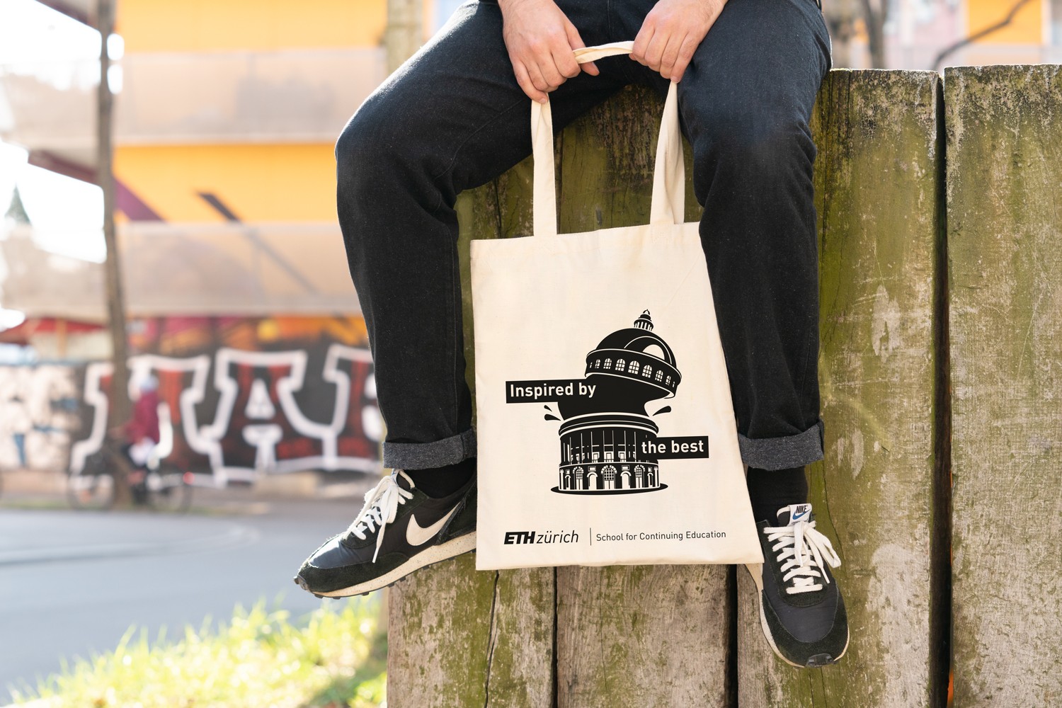 Totebag der Dachkampagne für Weiterbildungsangebote für die Kundschaft ETH