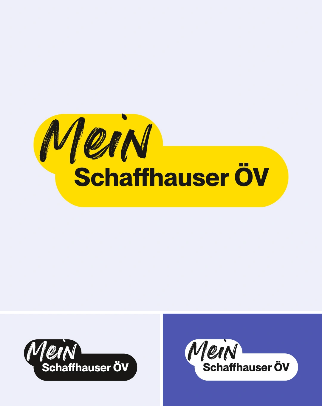 Logo für die Kampagne «Mein Schaffhausner ÖV» für die Kundschaft Kanton Schaffhausen..