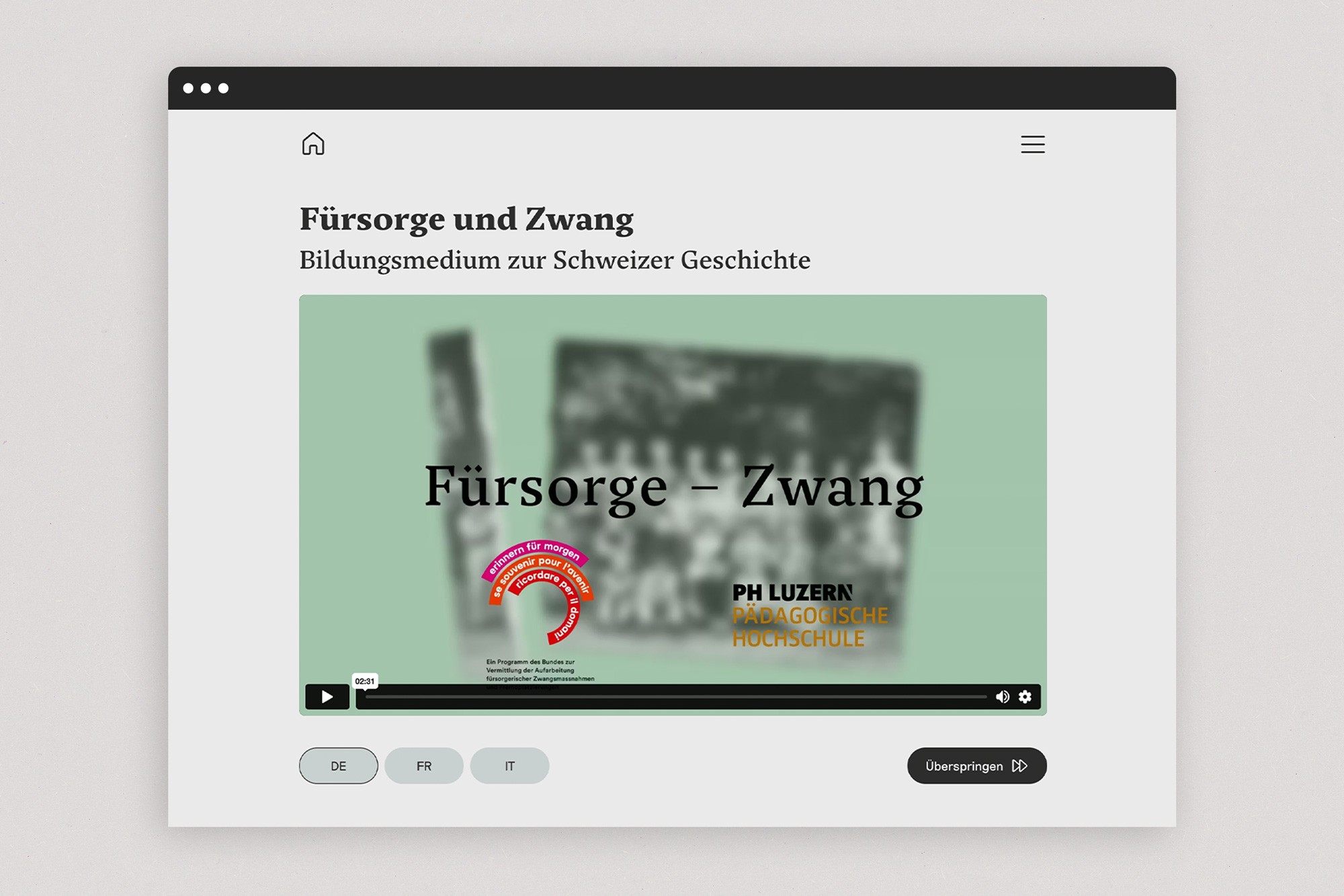 Lern-App für die Fürsorgerische Zwangsmassnahmen