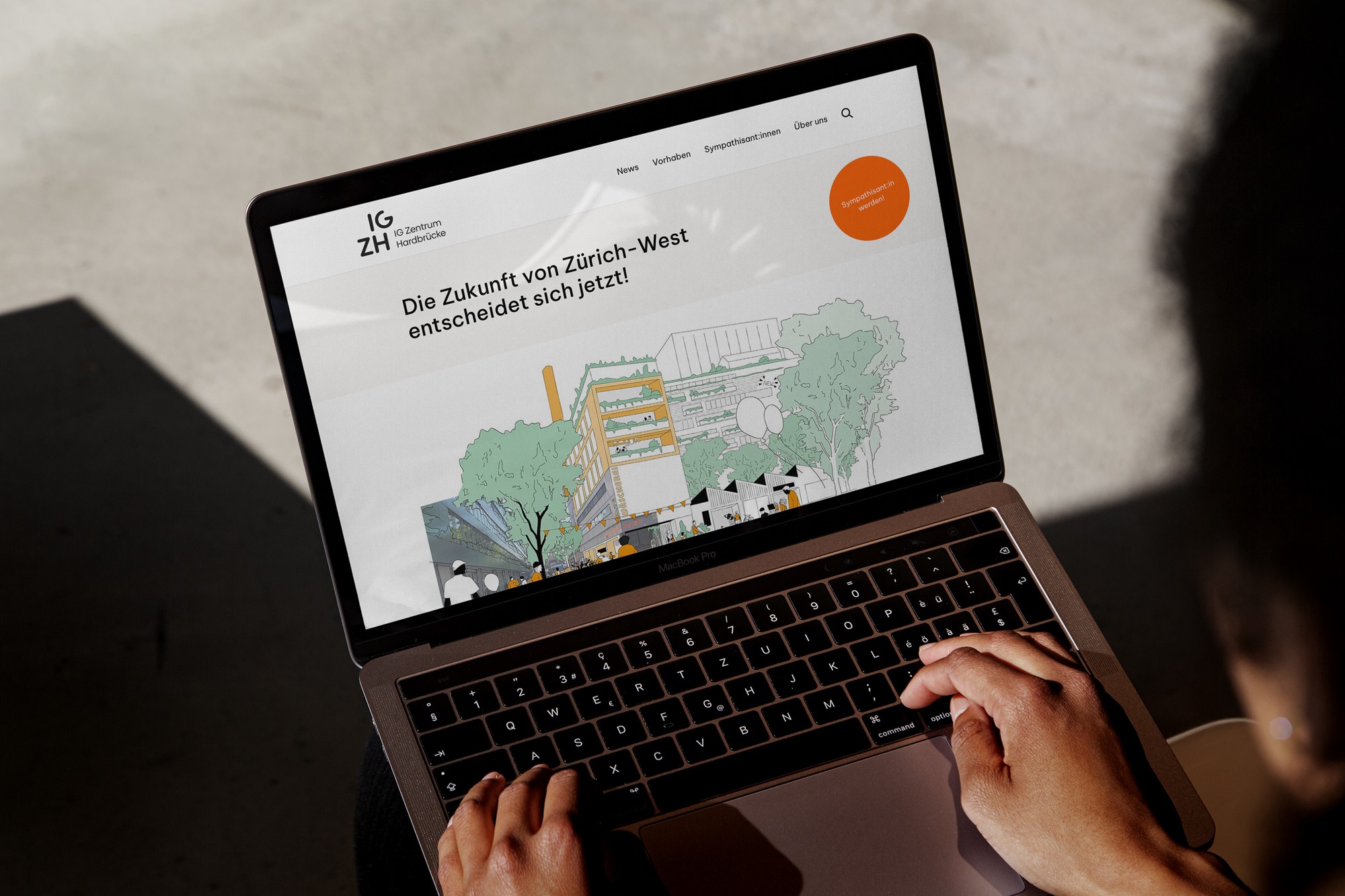IG-Zentrum-Hardbrücke Webseite Startseite