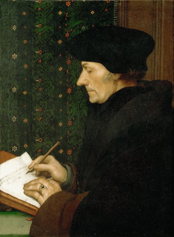 Erasmus von Rotterdam, gemalt von Hans Holbein