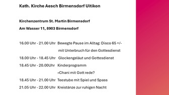 Programm Lange Nacht der Kirchen