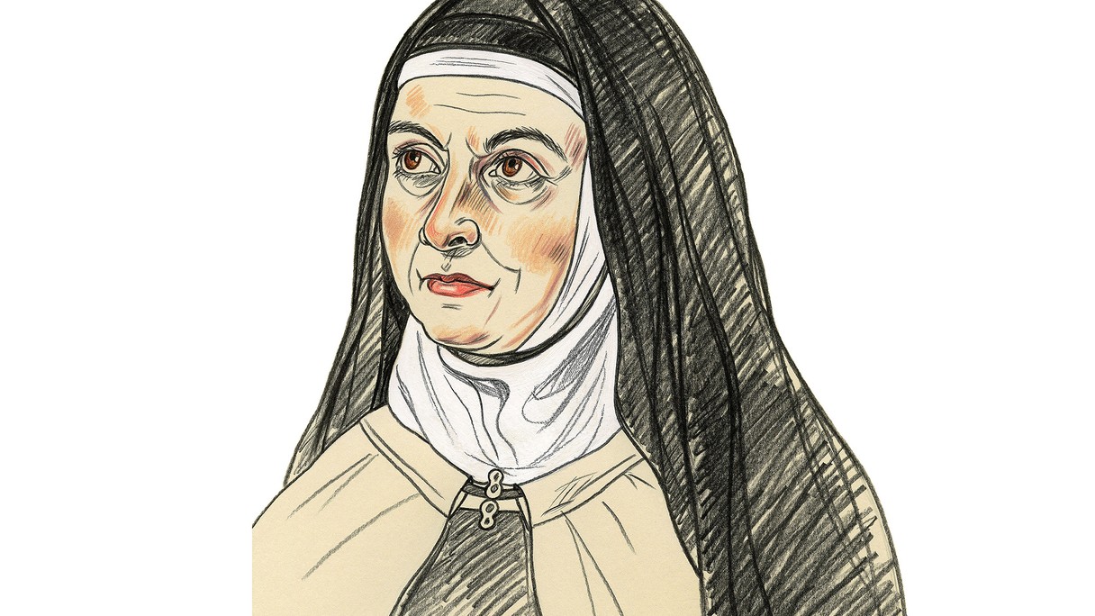 Porträtzeichnung von Teresa von Ávila