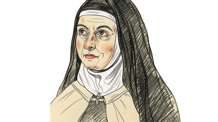 Porträtzeichnung von Teresa von Ávila