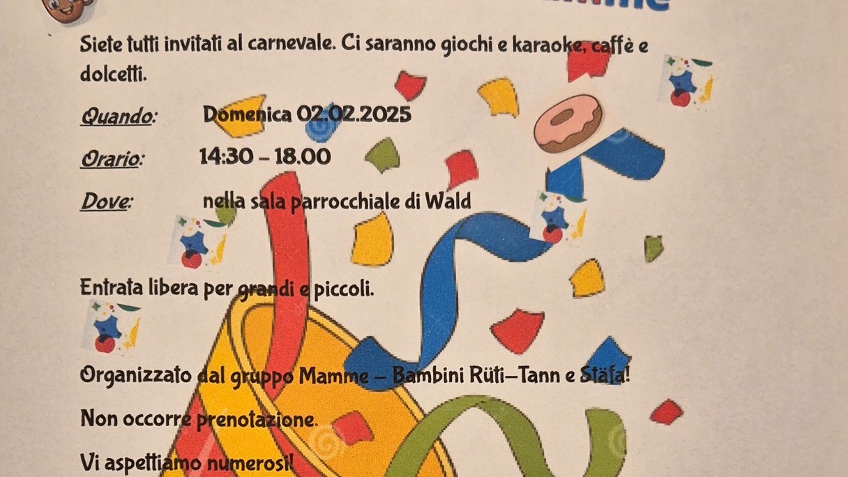 Carnevale Mamme-Bambini-Papà a Wald
