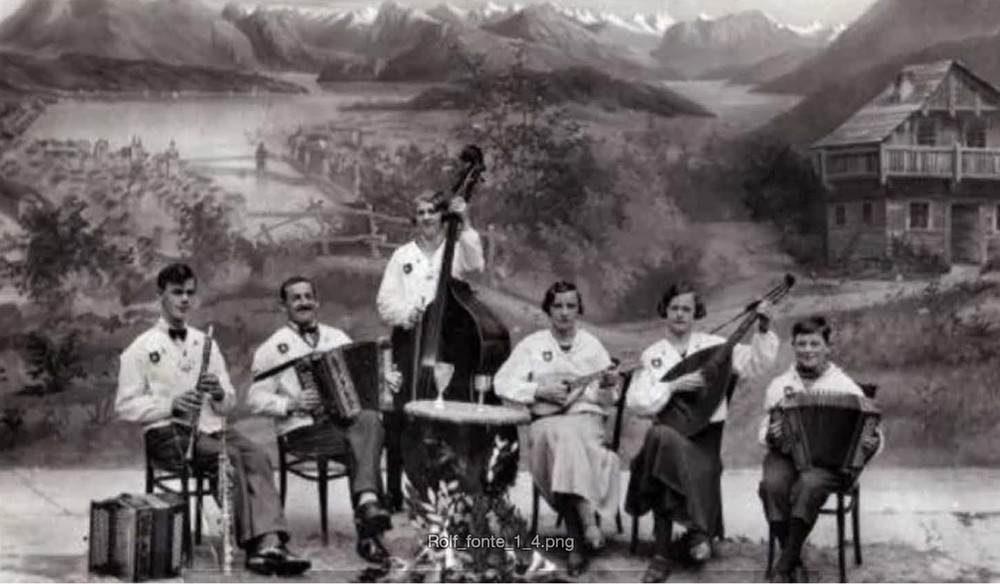 Fotografia della banda di Ländler «Wandervögel»