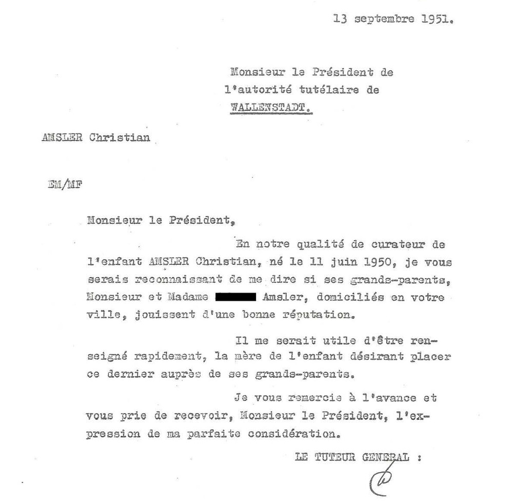 Courrier du Tuteur général