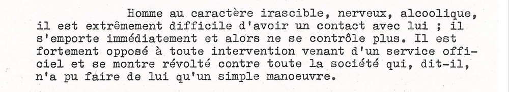 Courrier au président de la Chambre des mineurs, le 5 mars 1971.