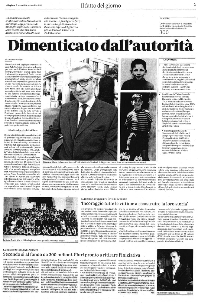 Testimonianza del fratello Giovanni