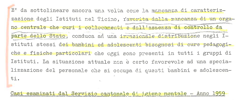Rapporto Dipartimento opere sociali