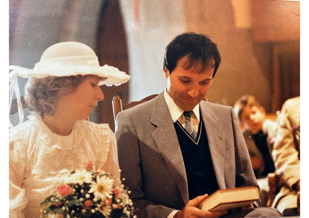 Mariage du couple Amsler, le 26 octobre 1985.