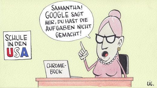 Bild von Google statt Papier und Stift