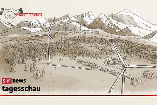 Bild von «Tagesschau»-Beitrag über Windenergie erhitzt die Gemüter