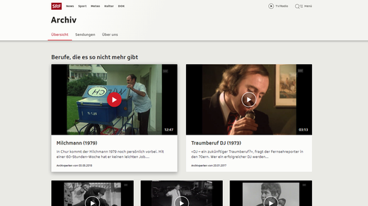 Bild von Zeitreise durchs Archiv auf srf.ch