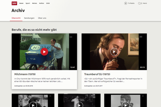Bild von Zeitreise durchs Archiv auf srf.ch