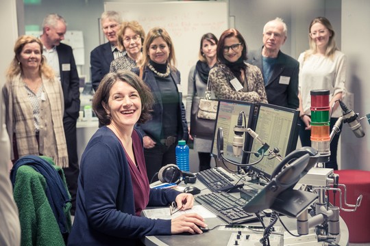 Bild von Besuch im Radiostudio Bern