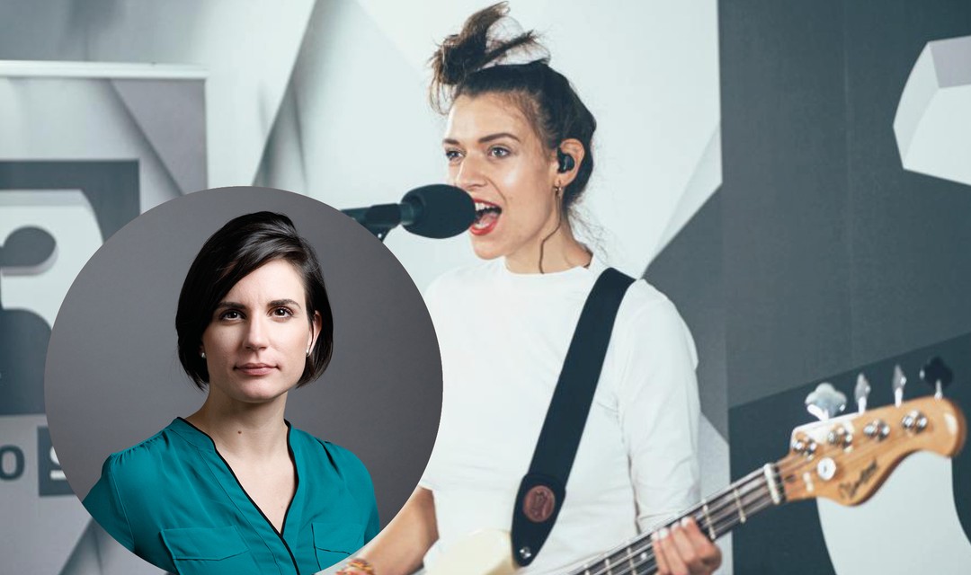 Ayu am Schweizer Musiktag bei SRF 3 vom 18.9.2020, davor Porträt von Theresa Beyer