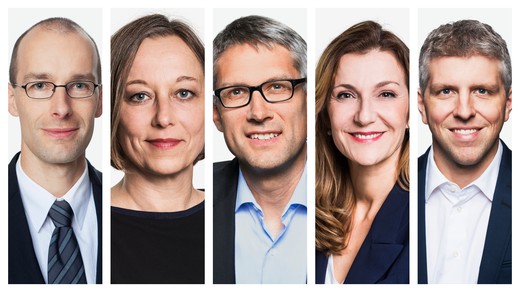 Bild von Newsroom: Die Redaktionsleiter der Newssendungen sowie die Fachleitungen Inland und Ausland sind bestimmt