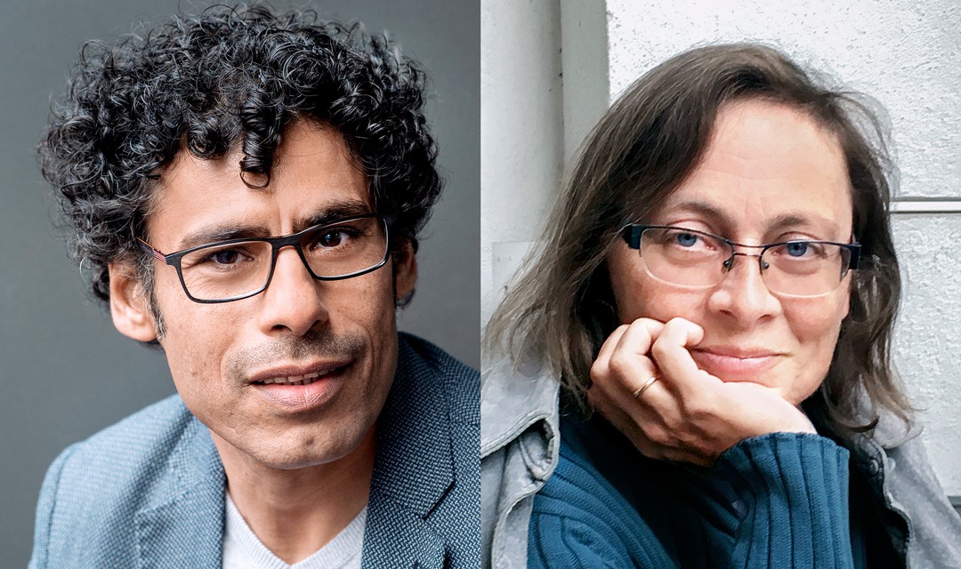 Usama Al Shahmani und Daniela Strigl.