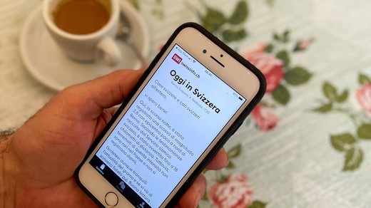 Bild von «SWI plus»-App neu auch auf Italienisch