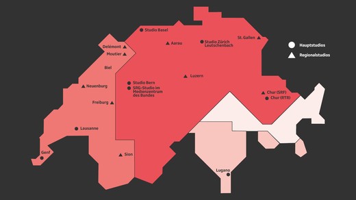 Bild von Eine Medienabgabe, vier Sprachregionen