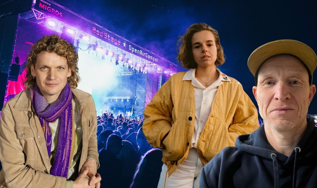 BIld einer Bühne mit der Sàngerin Riana und Dabu Fantastic im Vordergrund