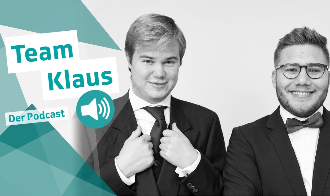 Visual zum SRG Insider Podcast: Team Klaus im Anzug