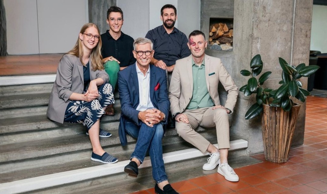Wort zum Sonntag Gruppenbild Sprecherinnen und Sprecher: Isabella Senghor, Silvia Stohr, Stephan Feldhaus, Jonas Amherd, Tobias Zehnder 2026
