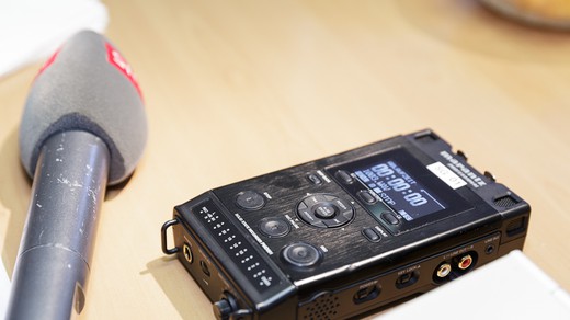 Bild von Fotogalerie Studioführung in St. Gallen mit dem Schweizerischen Blindenverband, Sektion Ostschweiz