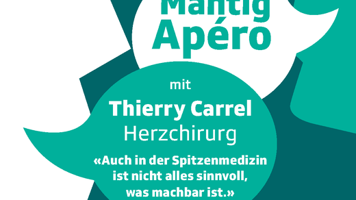 Bild von «Mäntig Apéro» mit Thierry Carrel, Herzchirurg