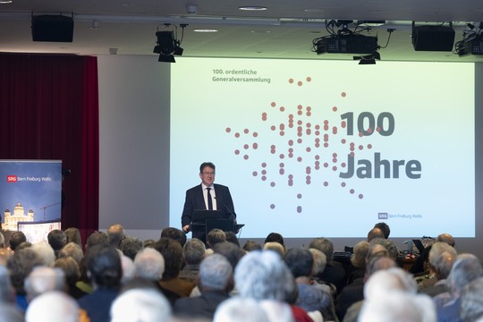 Bild von 100. Generalversammlung mit Bundesrat und Bekenntnis zum Studio Bern