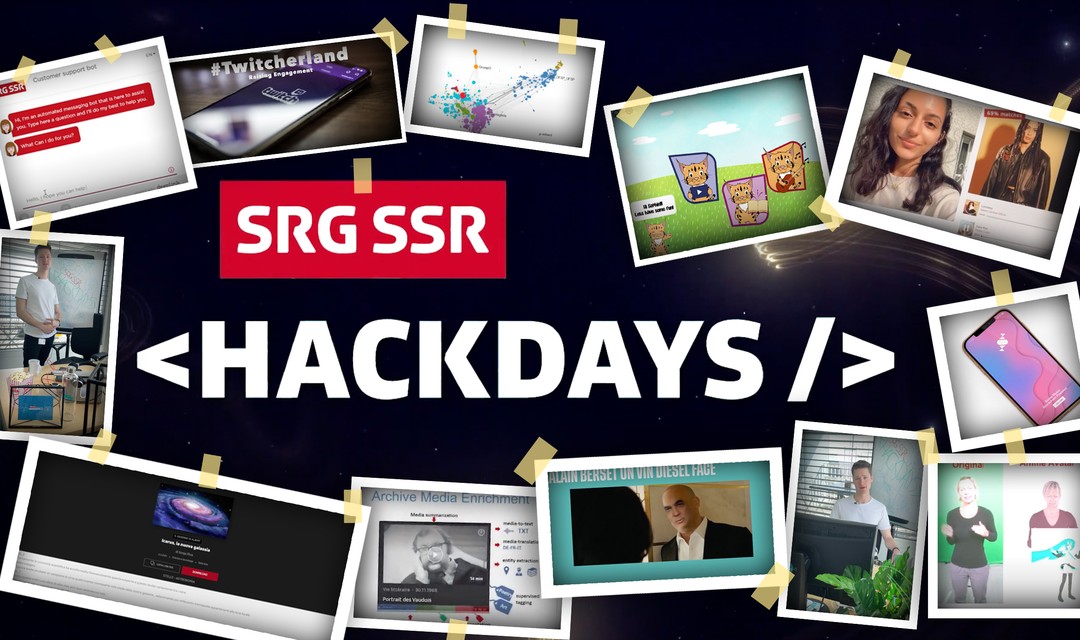 Eine Collage mit verschiedenen Impressionen zu den Hackdays 2021.