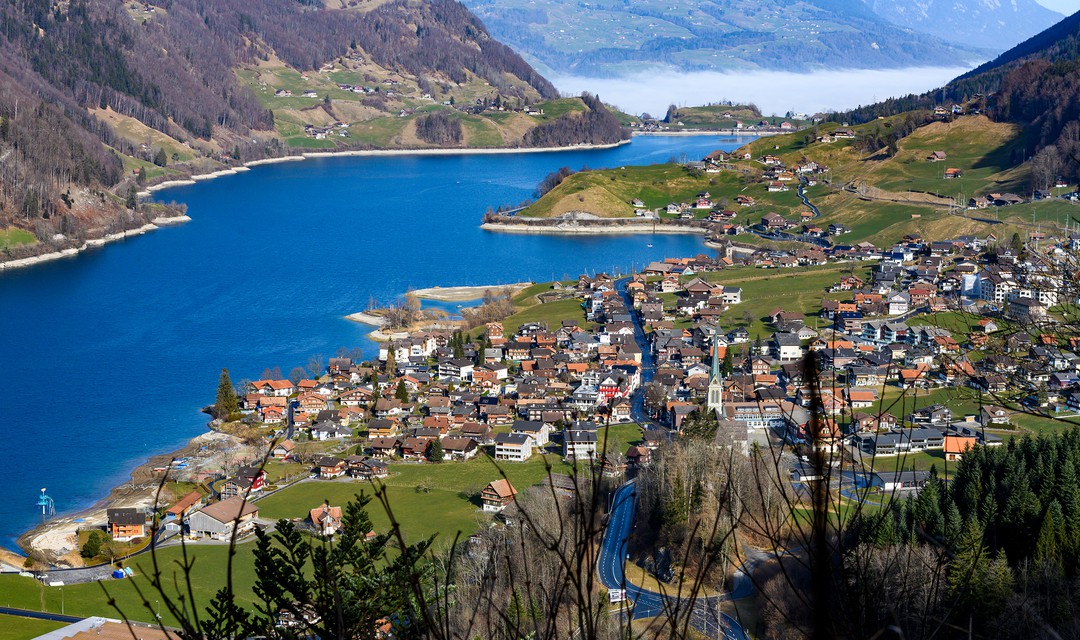 Das Dorf Lungern.