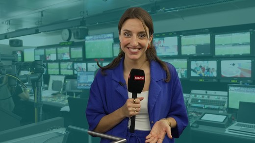 Bild von Hinter den Kulissen einer Livesendung im SRF-Sportstudio