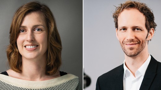 Bild von Sarah Nowotny und Roman Fillinger berichten für Radio SRF neu aus Miami 