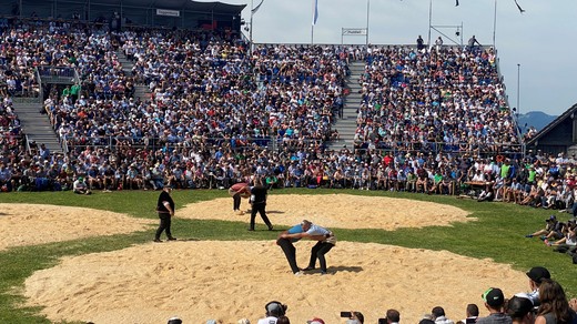 Bild von Emotionen, Freude und imposante Kulisse