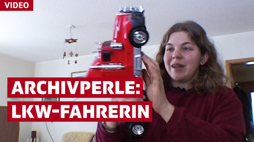 Bild von Archivperle: Traumberuf LKW-Fahrerin