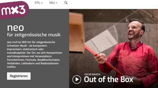 Bild von Neo.mx3 – die SRG lanciert eine neue Musik-Plattform