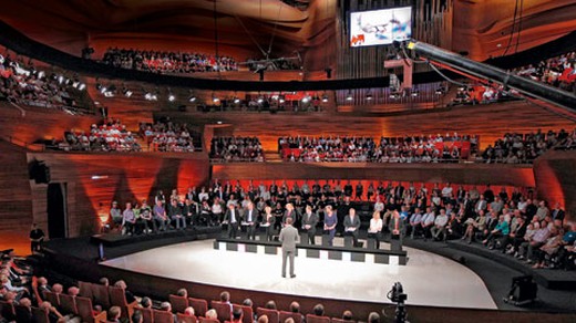 Bild von Politik als Unterhaltungsspektakel