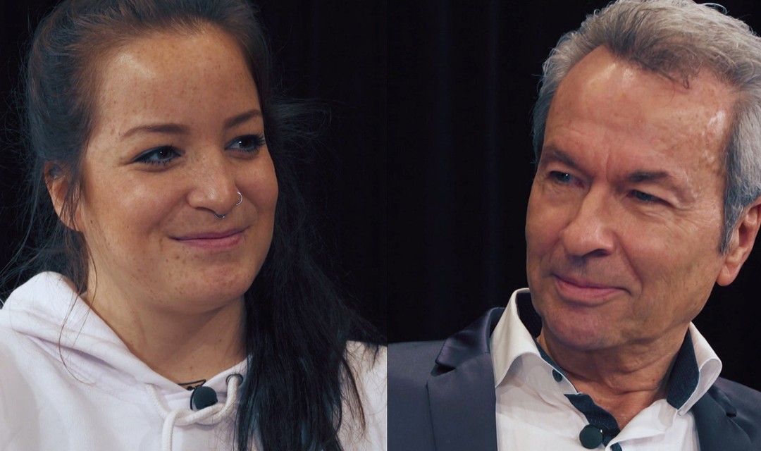 Lynn und Herr Franz diskutieren in Generation Gap