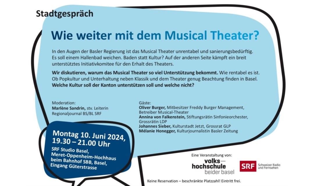 Bild von «Stadtgespräch»: Wie weiter mit dem Musical Theater?