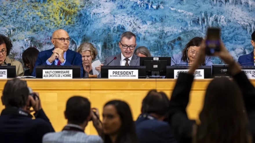 Der Schweizer Botschafter Jürg Lauber am Montag, 8. September, in Genf.