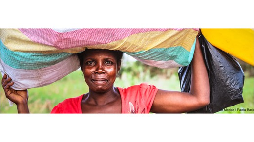 Bild von Frauen im Zentrum der 250. Glückskette-Spendensammlung